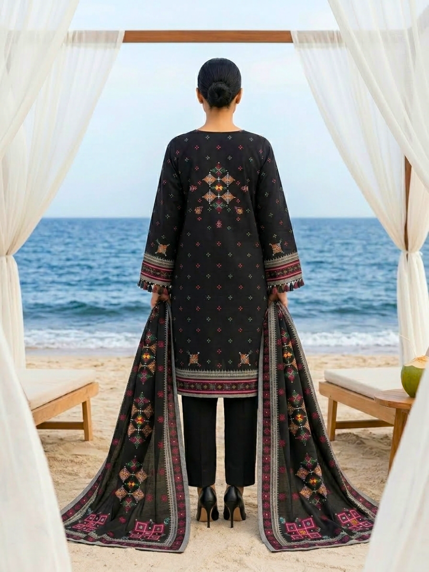 Onae Premium Printed Lawn 3PCS
