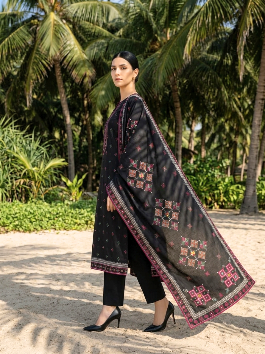 Onae Premium Printed Lawn 3PCS