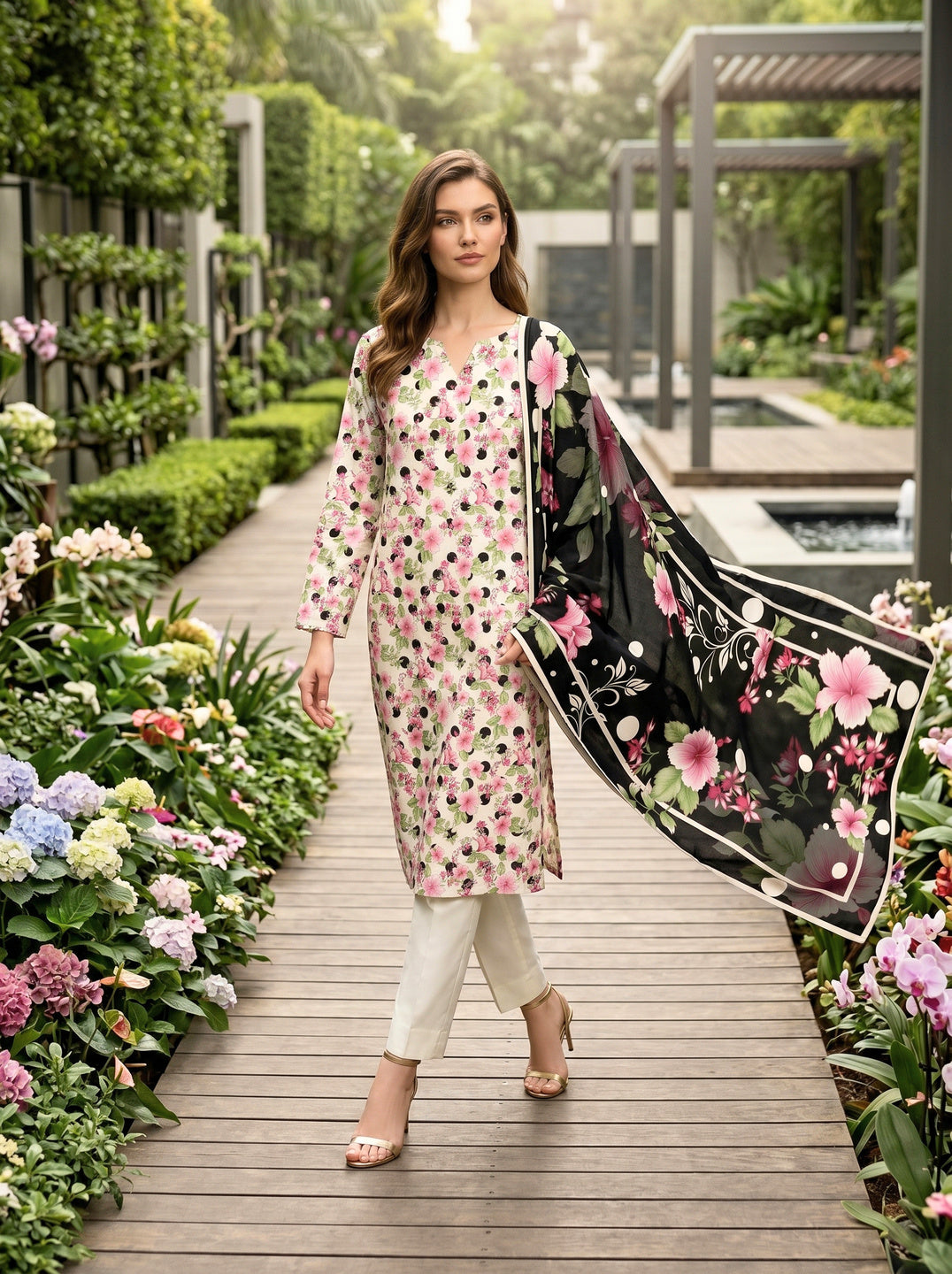 Onae Premium Printed Lawn 3PCS