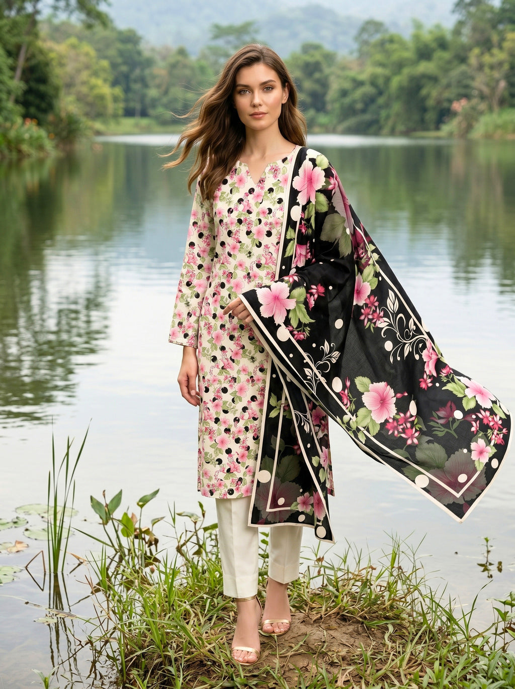 Onae Premium Printed Lawn 3PCS