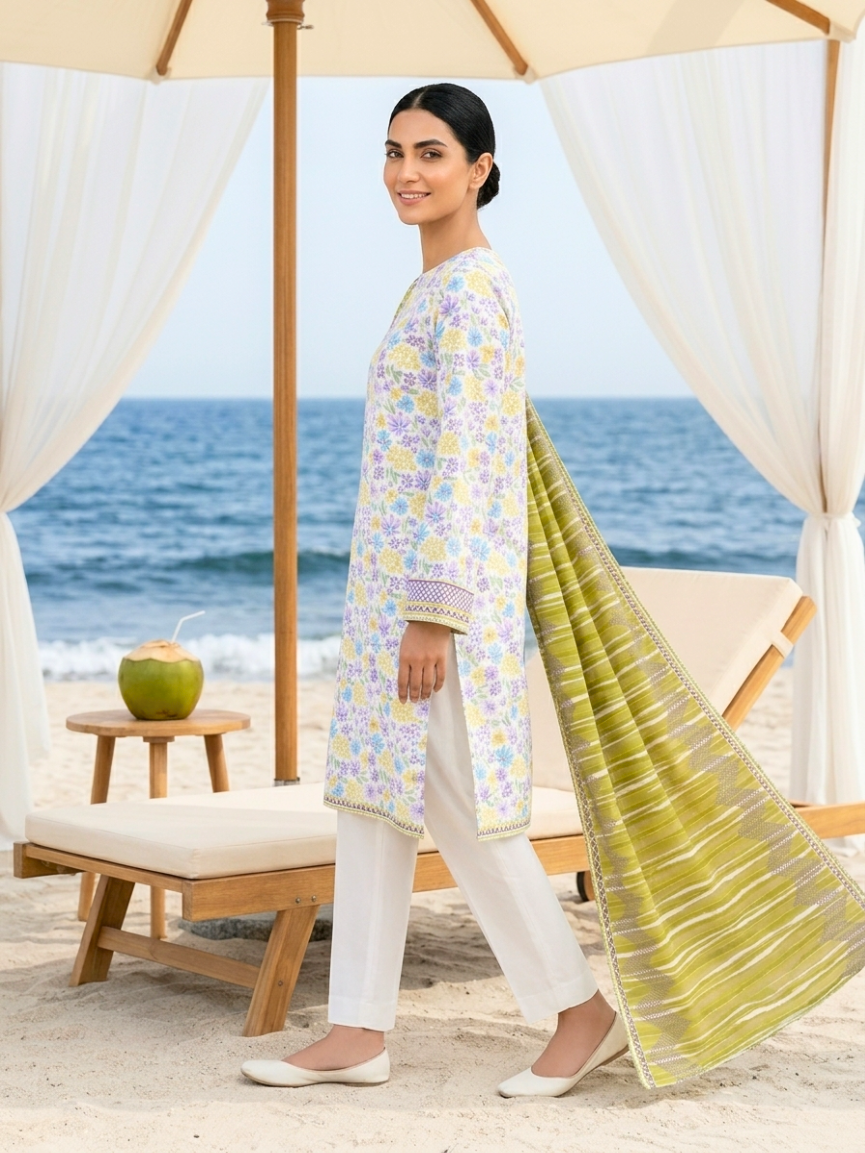 Onae Premium Printed Lawn 3PCS