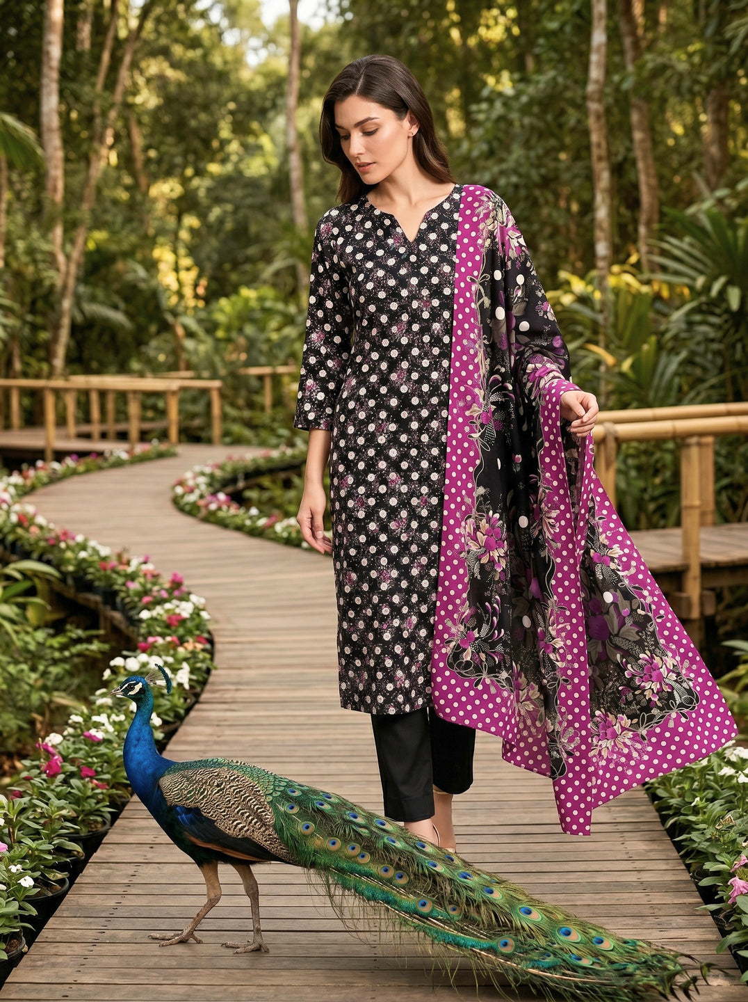 Onae Premium Printed Lawn 3PCS