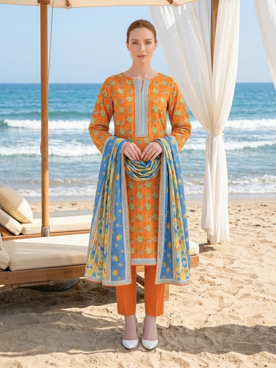 Onae Premium Printed Lawn 3PCS