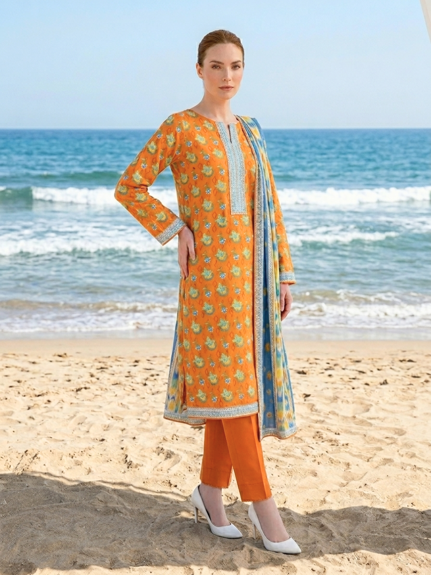 Onae Premium Printed Lawn 3PCS