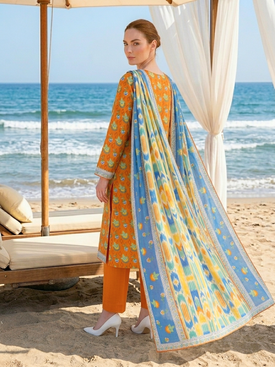 Onae Premium Printed Lawn 3PCS