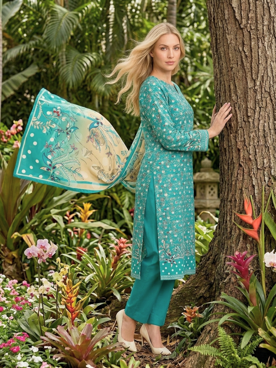 Onae Premium Printed Lawn 3PCS