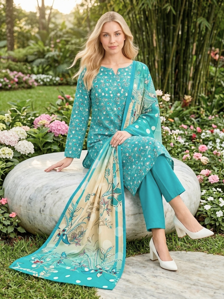 Onae Premium Printed Lawn 3PCS