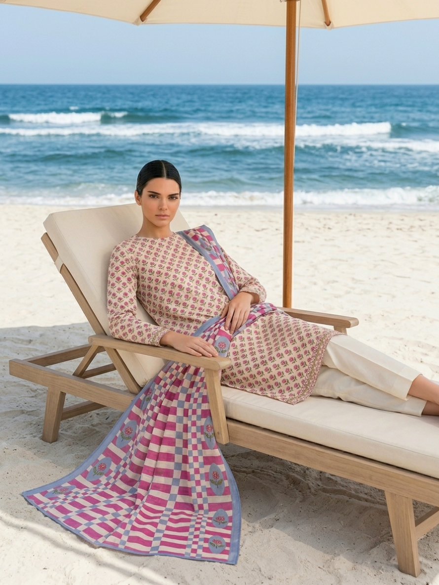 Onae Premium Printed Lawn 3PCS