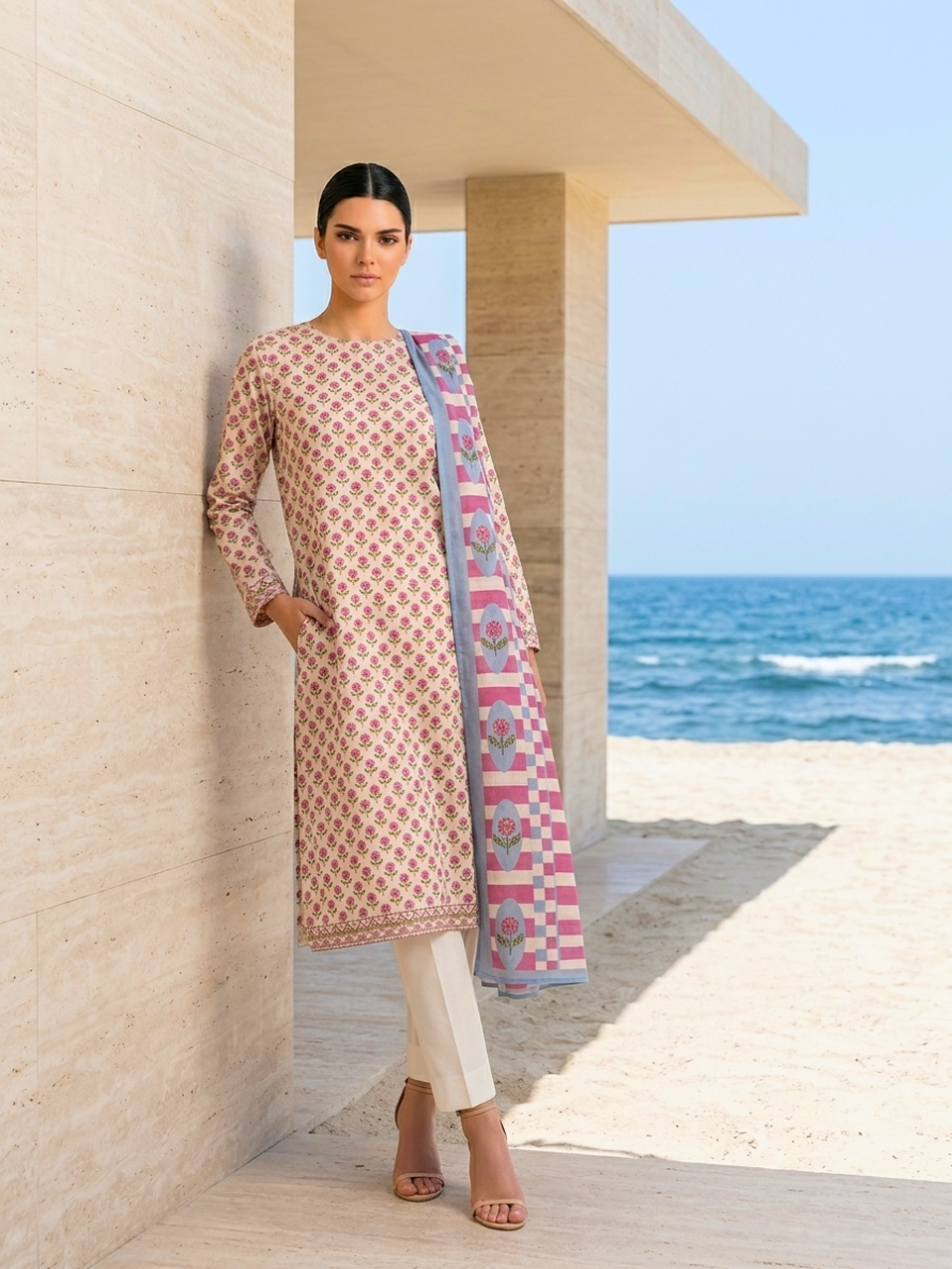 Onae Premium Printed Lawn 3PCS