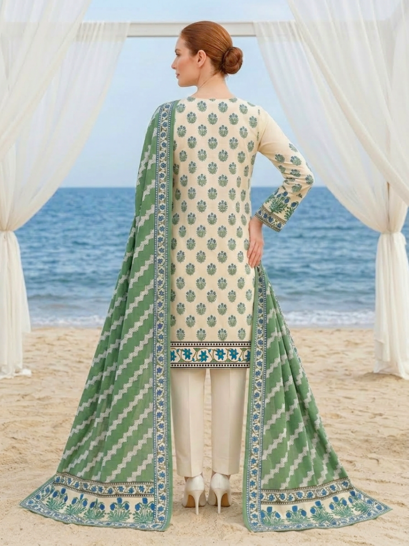 Onae Premium Printed Lawn 3PCS