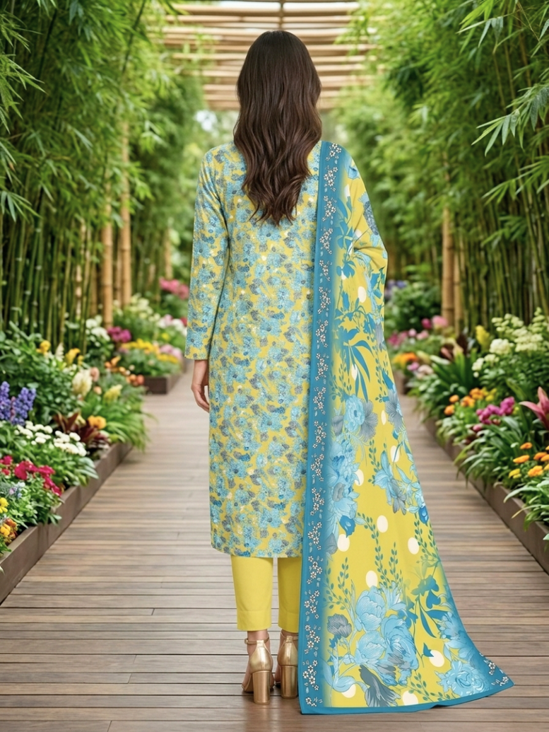 Onae Premium Printed Lawn 3PCS