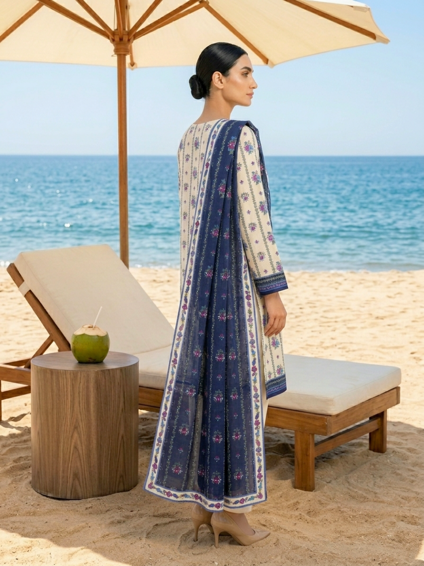 Onae Premium Printed Lawn 3PCS