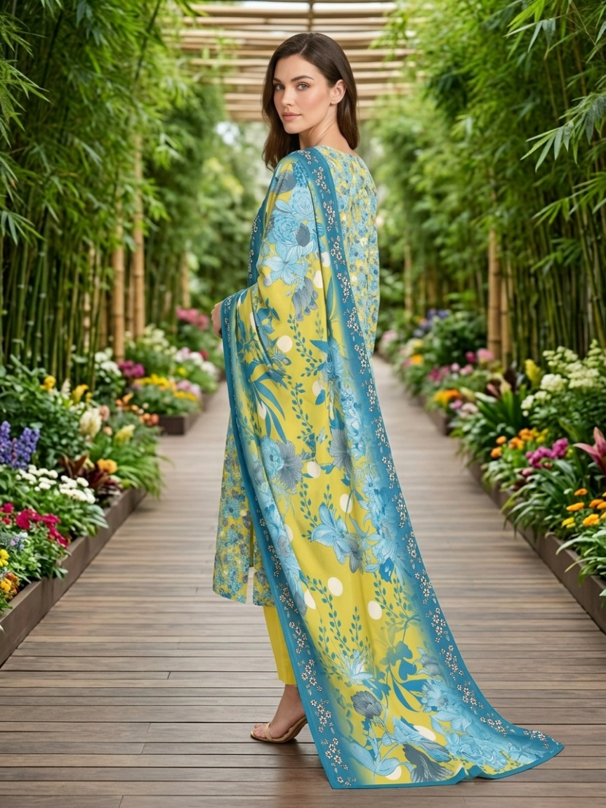 Onae Premium Printed Lawn 3PCS