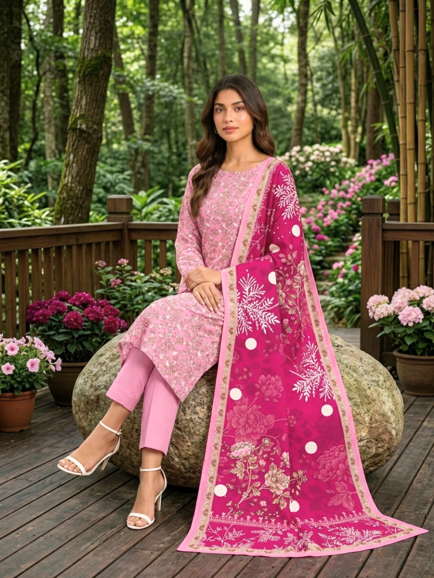 Onae Premium Printed Lawn 3PCS