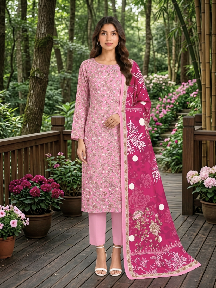 Onae Premium Printed Lawn 3PCS