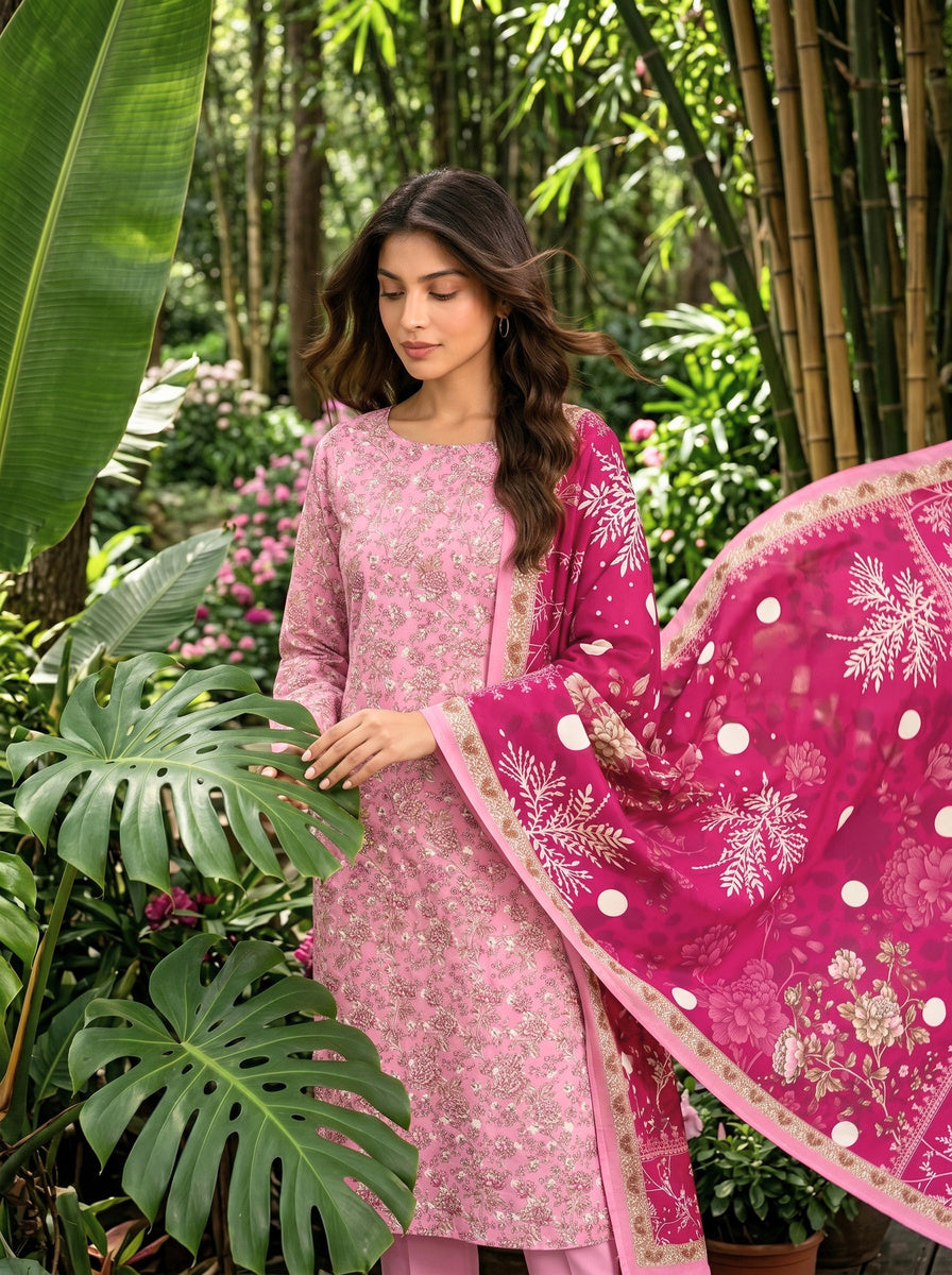 Onae Premium Printed Lawn 3PCS