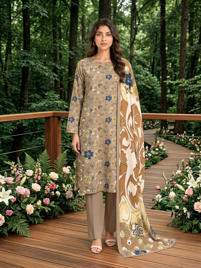 Onae Premium Printed Lawn 3PCS