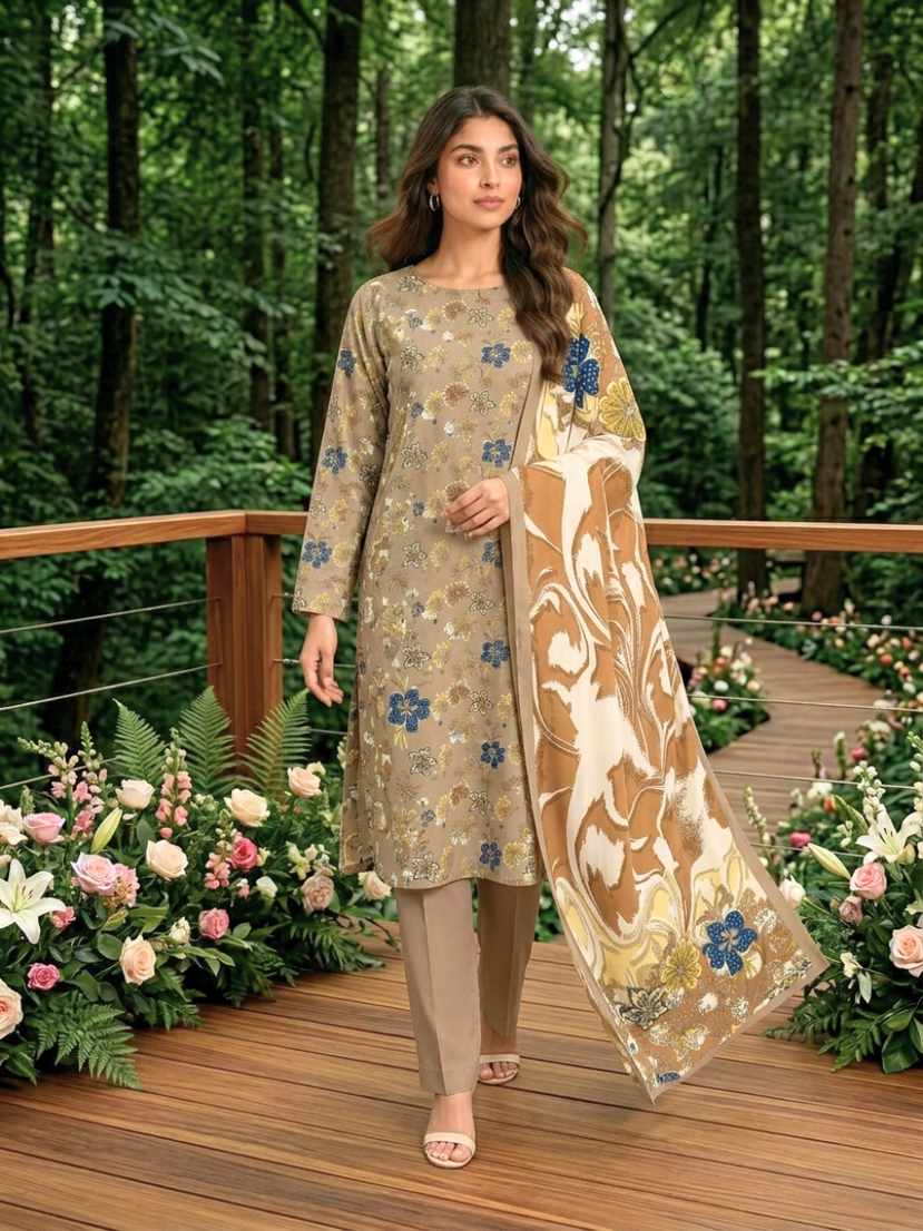 Onae Premium Printed Lawn 3PCS