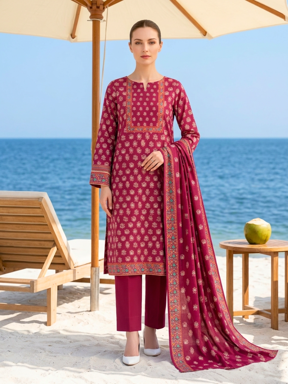 Onae Premium Printed Lawn 3PCS