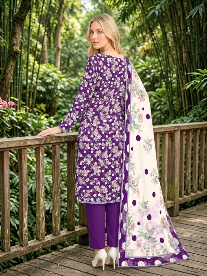 Onae Premium Printed Lawn 3PCS