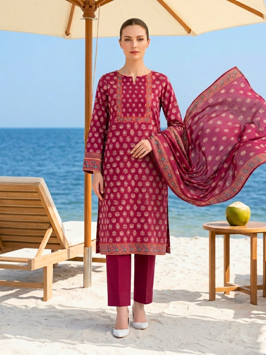 Onae Premium Printed Lawn 3PCS