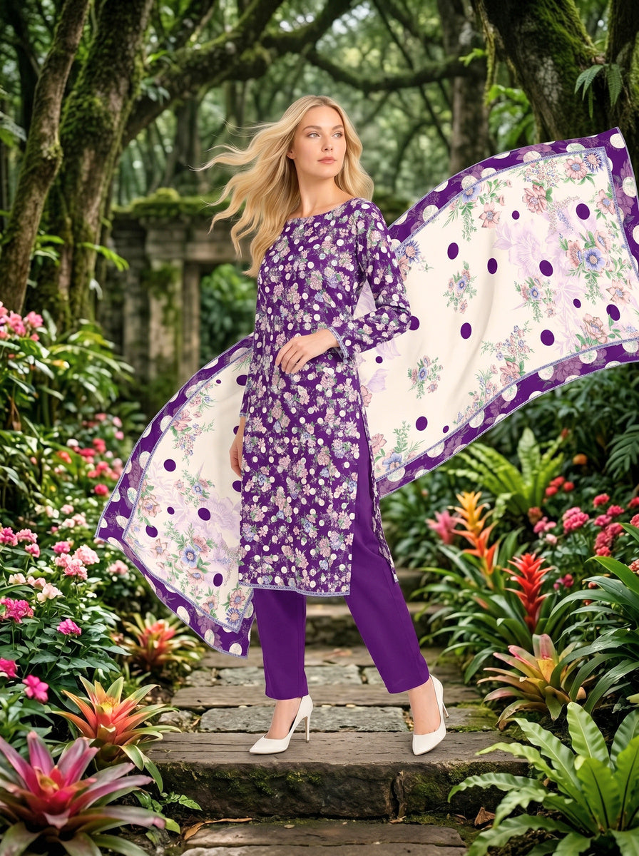 Onae Premium Printed Lawn 3PCS