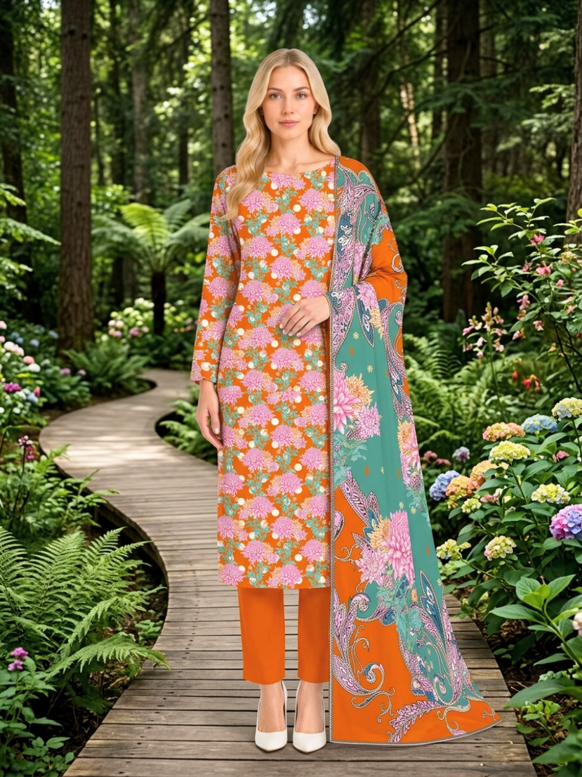 Onae Premium Printed Lawn 3PCS